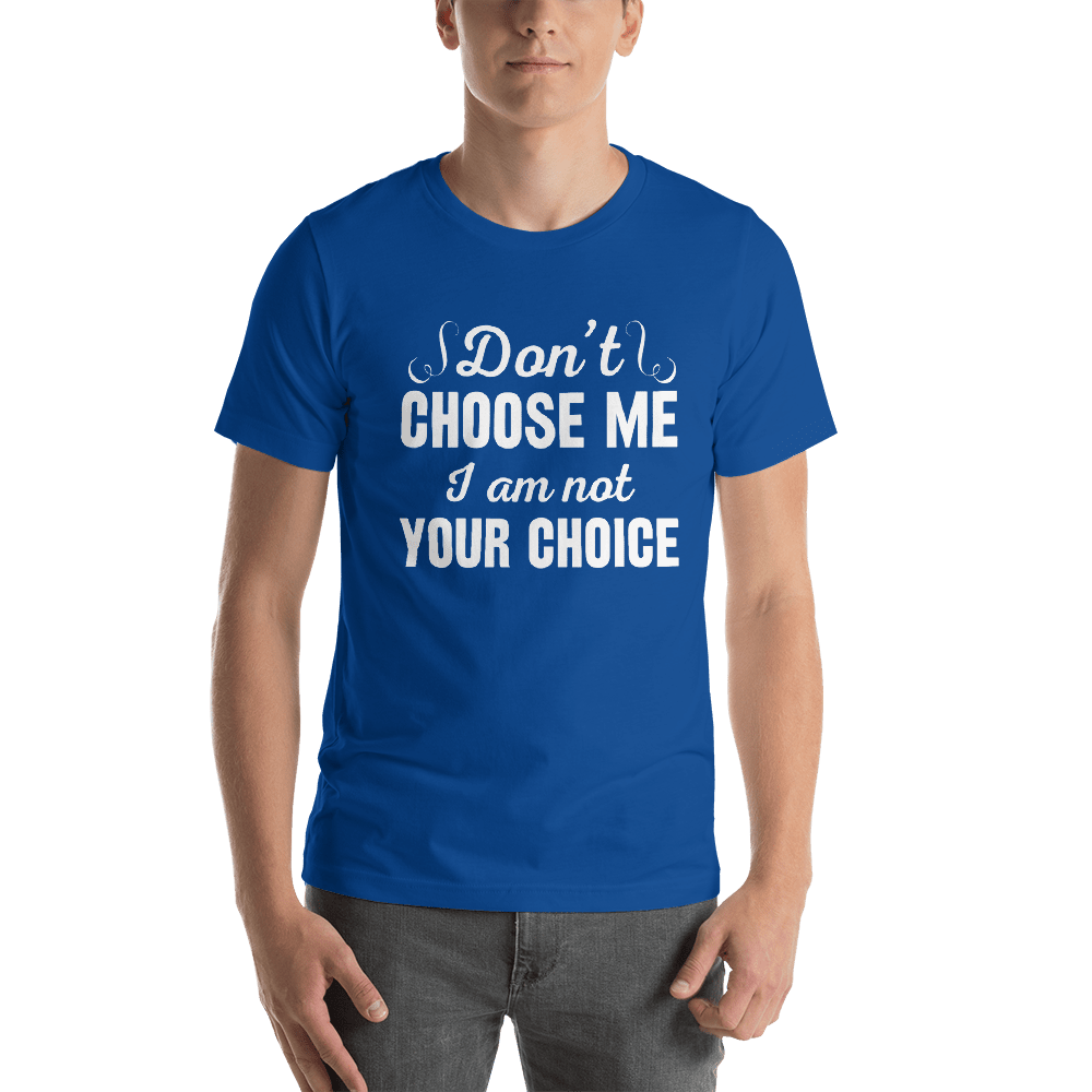 Telugu Trending Graphic Printed Royal Blue T shirt