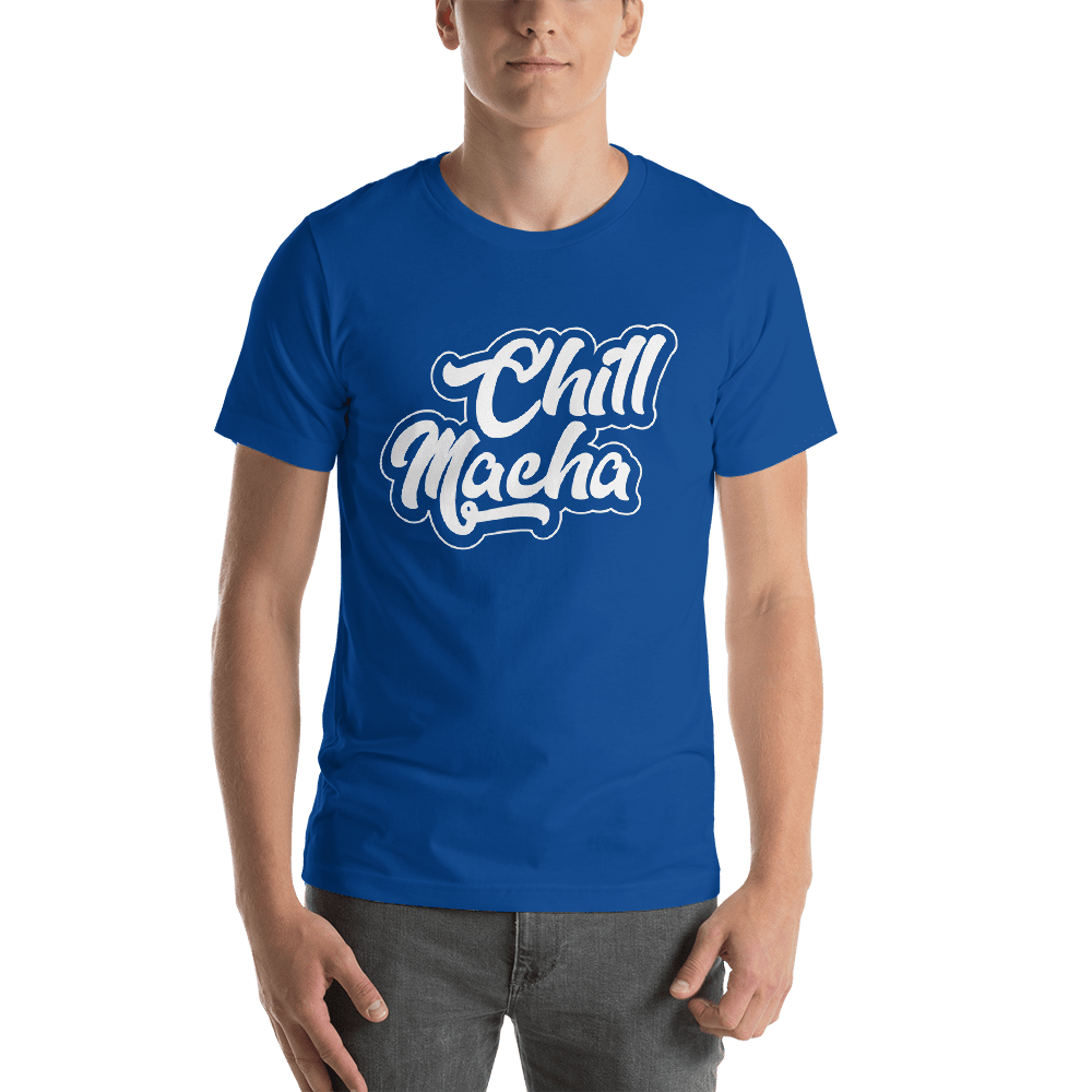 Telugu Trending Graphic Printed Royal Blue T shirt